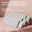 B087 2.4G Wireless Bluetooth Keyboard Mouse Set, 78 Keys, White - 2