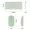 B087 2.4G Wireless Bluetooth Keyboard Mouse Set, 78 Keys, White - 3