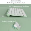 B087 2.4G Wireless Bluetooth Keyboard Mouse Set, 78 Keys, White - 5