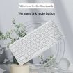 B087 2.4G Wireless Bluetooth Keyboard Mouse Set, 78 Keys, White - 6