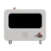 USB White Noise Flame Fire Aromatherapy Humidifier - Large Spray (White) - 1