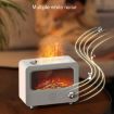 USB White Noise Flame Fire Aromatherapy Humidifier - Large Spray (White) - 7