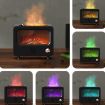 USB White Noise Flame Fire Aromatherapy Humidifier - Large Spray (White) - 9