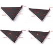 Invisible Triangle Wall Shelf Bracket, 140x130mm, Black, With Screws - 3