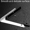 Invisible Triangle Wall Shelf Bracket, 140x130mm, Black, With Screws - 5