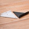 Invisible Triangle Wall Shelf Bracket, 230x170mm, Black, With Screws - 2