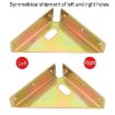 Triangle Corners Anti-Shaking Fixing Fittings for Bed Frame, 4pcs Set, Bronze - 3