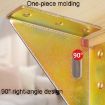 Triangle Corners Anti-Shaking Fixing Fittings for Bed Frame, 4pcs Set, Bronze - 6