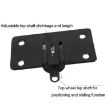 Large Groove Sliding Door Closet Pulley Accessories & Lower Track - 4