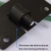 Large Groove Sliding Door Closet Pulley Accessories & Lower Track - 5