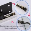 Large Groove Sliding Door Closet Pulley Accessories & Lower Track - 8