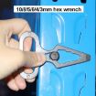 EDC Stainless Steel Multifunctional Wrench Self-defense Camping Tool - 8