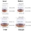 Small Round Table & Chair Leg Covers - 8pcs Set, 0.75" Light Brown Protectors - 2