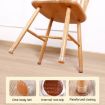 Large 8pcs Round Table Chair Leg Covers for Floors, 1.25" Light Brown - 5