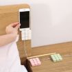 Black Cable Clip Desk Wall USB Charging Cable Holder Organizer Winder - 6