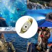 LED Underwater Lure Fish Tool - 3.8G Glowing Metal Bait (Blue) - 6