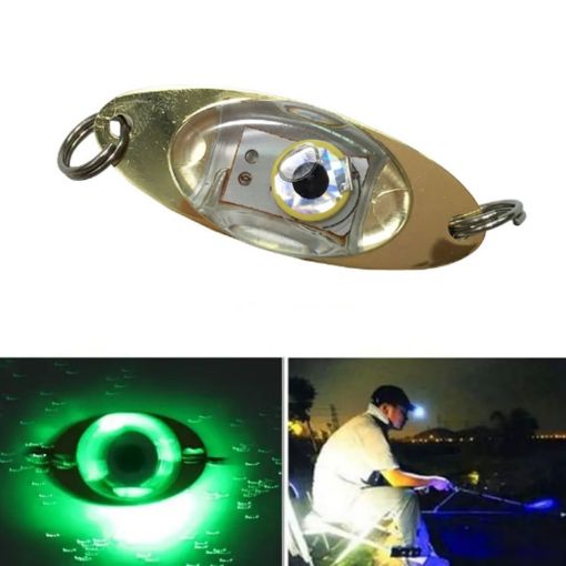 10G Green LED Underwater Lure Fish Tool - Glowing Metal Bait - 1