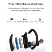 T16 Blue TWS Ear-mounted Bluetooth Earphones with LED Display & Noise Reduction - 5