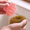 Removable Wire Ball Kitchen Brush for Pots & Dishes (Random Handle) - 8