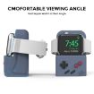 Apple Watch Silicone Charging Stand Base Storage - Midnight Blue - 2