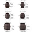 15 Tilt Table & Chair Feet Covers - 0.75" 8pcs Set (Square) - 2
