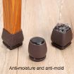 1" 8pcs 15 Tilt Table & Chair Feet Shock-Absorbing Covers (Round) - 8