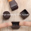 1" 8pcs 15 Tilt Table & Chair Feet Shock-Absorbing Covers (Round) - 9