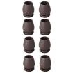 1.25" 8pcs 15 Tilt Table & Chair Feet Shock-Absorbing Covers (Round) - 1
