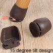 1.25" 8pcs 15 Tilt Table & Chair Feet Shock-Absorbing Covers (Round) - 7