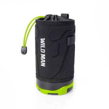 WILD MAN R1 1L Bike Water Bottle Bag & Tool Kit - Black Green - 1