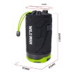 WILD MAN R1 1L Bike Water Bottle Bag & Tool Kit - Black Green - 3
