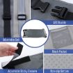 Kids Airplane Seat Extender 79x44cm Portable Travel Cushion Gray - 6