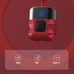 Red Mini Hanging Neck EMS Pulse Cervical Massager for Shoulder Therapy - 9