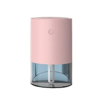 USB Pink 350ml Ultrasonic Air Humidifier Mini Angle Car Purifier - 1
