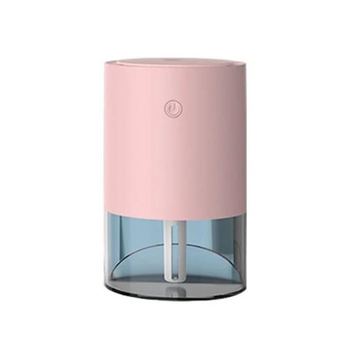 USB Pink 350ml Ultrasonic Air Humidifier Mini Angle Car Purifier - 1