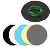 Rotating Booth PVC Background Board 15cm - Random Color Delivery - 2