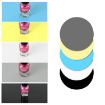 Rotating Booth PVC Background Board 15cm - Random Color Delivery - 6