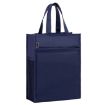 BeiDuoMei A4 Waterproof File Bag, 3-Layer Zipper Folder, Dark Blue - 1