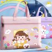 Waterproof Canvas Student Tote Book Bag with Handle - Data Storage - 2
