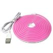 2m USB 5V LED Light Strip - Flexible Neon Silicone, Warm Color - 2