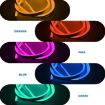 2m Blue USB 5V LED Light Strip Flexible Neon Silicone Soft Strips Set - 3
