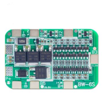 6 String 18650 Lithium Battery Protection Board 22/24V - 1