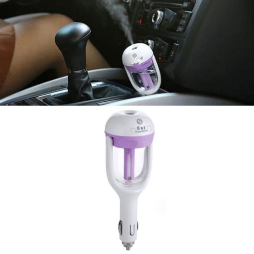Violet Car Ion Spray Humidifier & Aromatherapy Air Purifier - 1