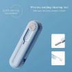 Sky Blue Bluetooth Earphone Cleaning Tool - Multi-Function Dust Brush - 5