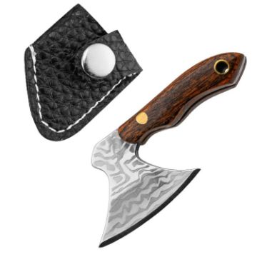 Mini Knife Keychain with Holster - Axe Laser Pattern Pendant Accessory - 1