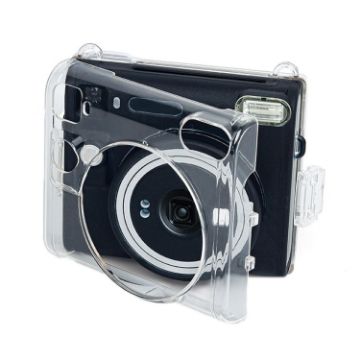 Instax SQUARE SQ40 Camera Case - Transparent Crystal Lanyard Cover - 1