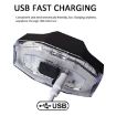 BF-911 Rechargeable 60 Lumen Colorful Bike Tail & Helmet Warning Light - 4