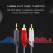 JINGHUA 3.5mm to 2RCA Audio Cable 5m Grey for Game Console & Outdoor Use - 6