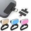 Type-C 2 In 1 Charging Port Dust Plug & Lanyard Set - Black - 2