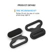 Type-C 2 In 1 Charging Port Dust Plug & Lanyard Set - Gray - 5